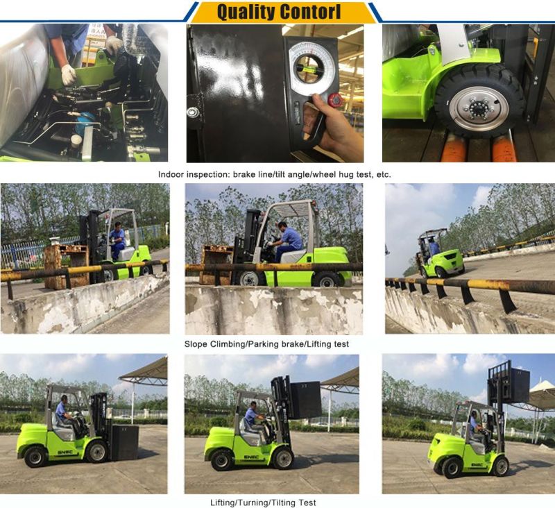 Standard Auto Hydraulic Forklift 3ton with Duplex Mast and Pneumatic Tire