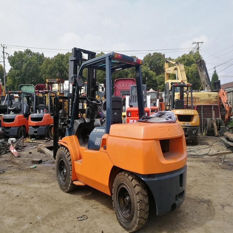 Running Condition Used 5 Tons Toyota Fd50 Diesel Forklift