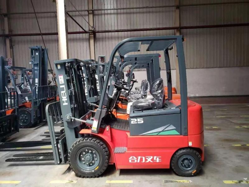 Heli 2.5 Ton Electric Forklift Cpd25 with 3 Stage 4m Mast