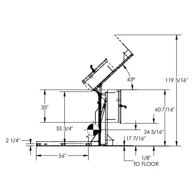 Material Handling Equipment Forklift Parts Trash Drum Dumper