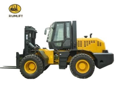 10 Ton Rough All Terrain Forklift with Duplex Mast