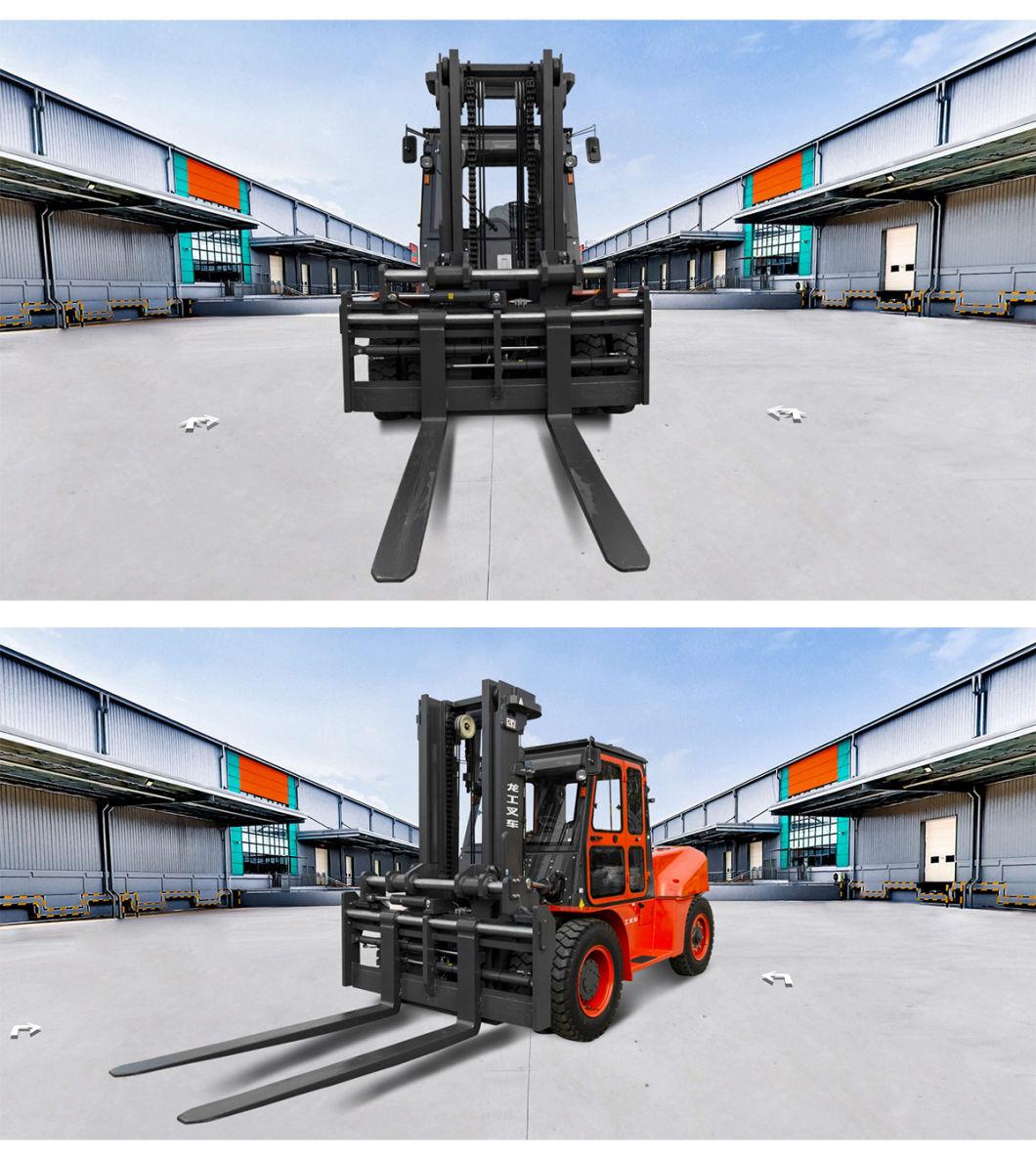 Sitting Driving Style Four Wheel 800kg Diesel Truck Forklift with Counterbalanced Hydraulic