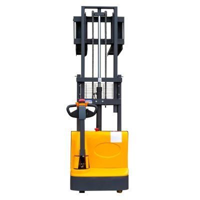 High Quality Hydraulic Forklift Walking Electric Fork Lift Walkie Stacker