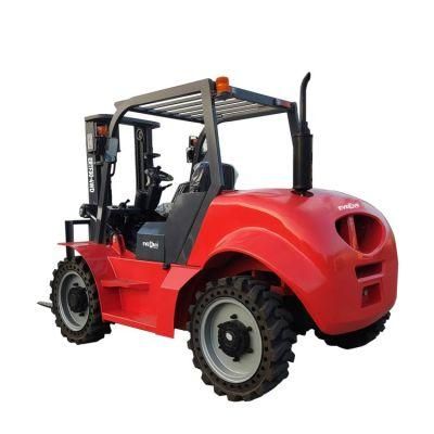 Everun Ertf30-4WD 3t China Factory Four Wheel Drive Diesel Forklift with CE Certificate