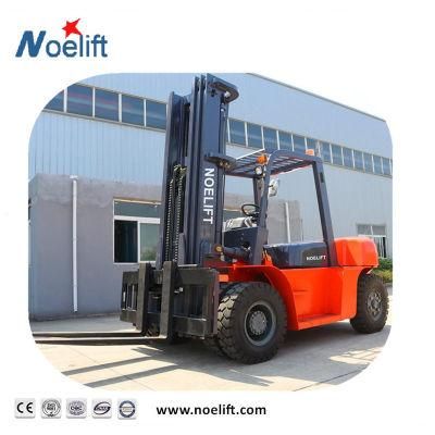 Heavy Duty Forklift 7 Ton Diesel Forklift 4m Duplex Mast Cabin