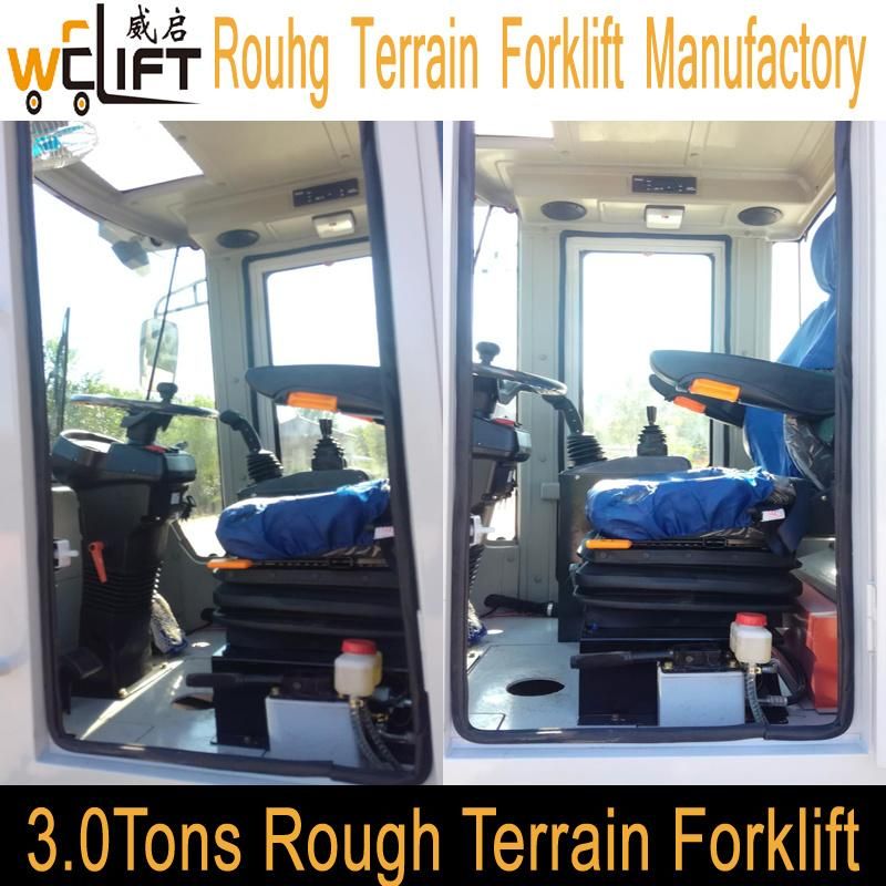 3ton All Rough Terrain Forklift White.