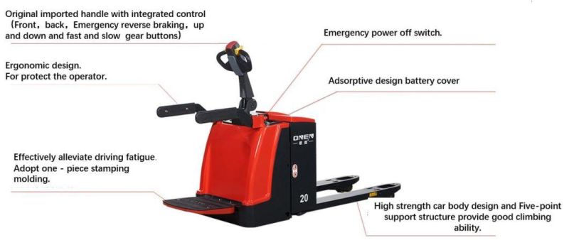 1000kg-5000kg Electric Pallet Truck with CE and ISO14001/9001