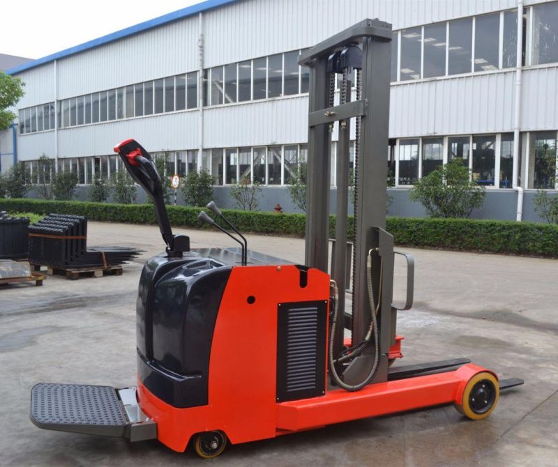 Mast Forward 1.5t Electric Reach Stacker Truck Use Into Container