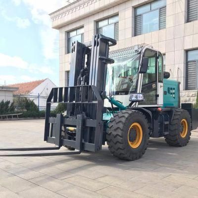 Et40A 4 Ton 4WD Rough Terrain Forklift 4000kg All Terrain Forklift with CE