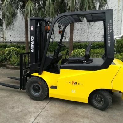 Best Selling Professional 2000-3500kg Four Wheel Countbalance Electric Forklift Truck