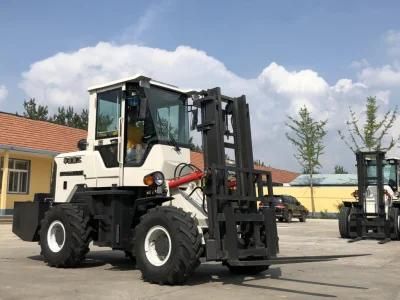 2022 New Huaya China Factory Price 4 off Road 4X4 4WD Forklift FT4*4A