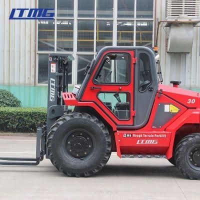 Ltmg Four Wheel Drive 3 Ton 3.5 Ton Rough Terrain Forklift 2WD 4WD ATV Diesel All Terrain Forklift Price