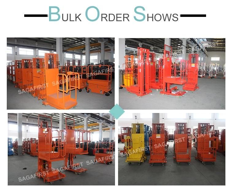 Low Profile Hydraulic Self Propelled Lift Platform Mobile Order Picker