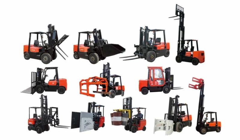 CE Chinese 2.5 Ton 3 Ton 3.5ton 5 Ton 7ton 3m 5m 6m Electric Diesel Gasoline LPG Rough Japan Engine Truck Attachment Forklift with Manufacturer Price for Sale