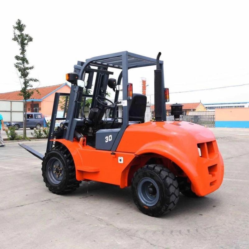 Diesel Rough Terrain Forklift with Container Mast 3000kg, 3500kg, 5000kg, 7000kg, 10000kg with Ce, BV