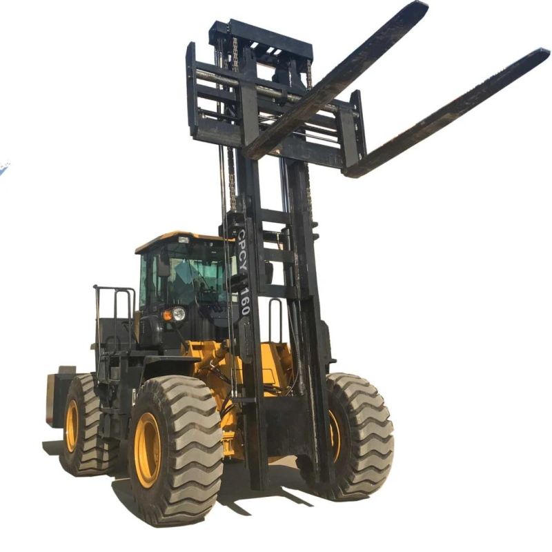 16ton 18ton 20ton 4 Wheel Drive All Terrain Forklift High Capacity 4WD Fork Lift Trucks and Lifting Equipment