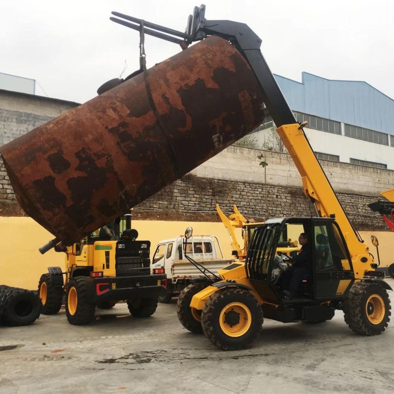 Telehandler Type Wheel Loader Telescopic Forklift 3 Tons Wheel Loader