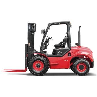 Four Wheel Drive Rough Terrain 2.5ton 3ton 3.5ton, 4WD Rough Terrain Forklift, Diesel Forklift