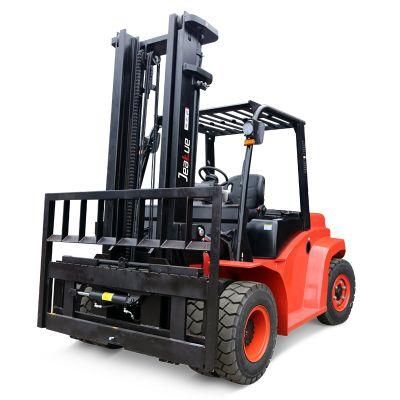 Safe and Reliable Durable Orange Powerful Power Steel 6 Ton Diesel Forklift Truck