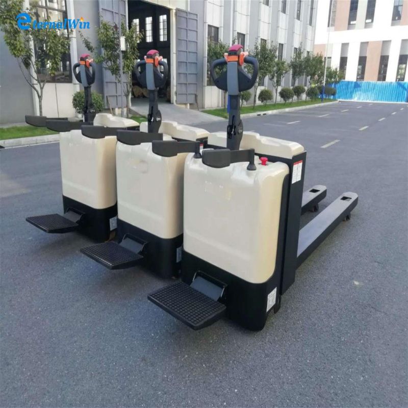 China Price Pallet Stacker Lift Truck 1.5 Ton Automatic Full Walki Straddle Semi Forklift Electric Stacker