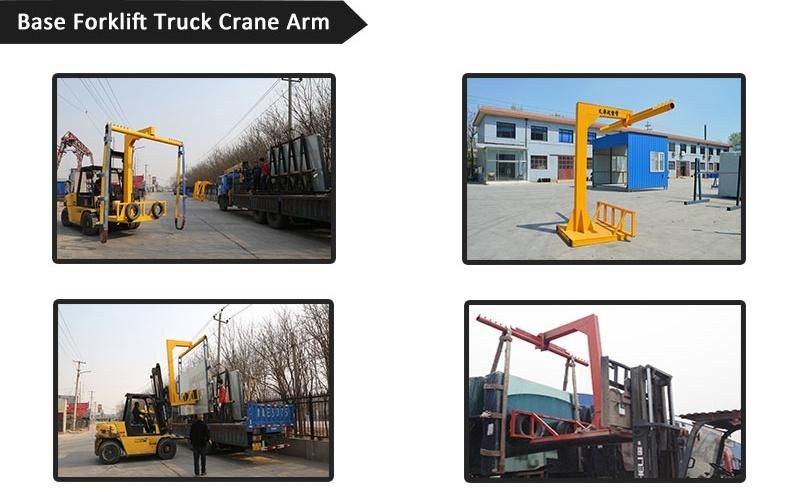 4000kg Lifting Equipment Forklift Jib Crane for Loading Unloading Glass Packing Shipping Container