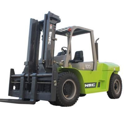 3 Stage Mast Diesel Forklift 10ton with 4500mm Lifting Height