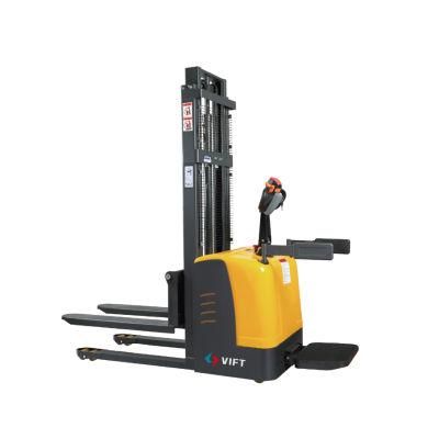 China Vift New Arrival Mini Narrow Aisle 1400 1600kg Capacity Fork Over Electric Stacker