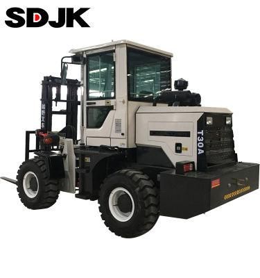 All Terrain Forklift off Road Telescopic 6 Ton Diesel Forklift with Four Wheel Drive