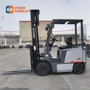 Electric Battery Operated Forklift 2.5 Ton with 3meters Mast