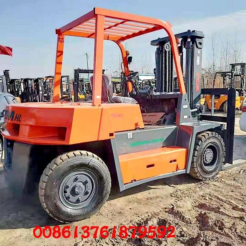 Double Front Wheels Used Tcm 5ton Warehouse Forklift