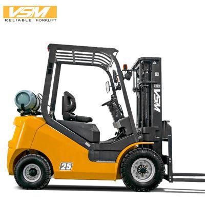 China Factory 2ton 2.5ton Gasoline LPG Forklift Truck