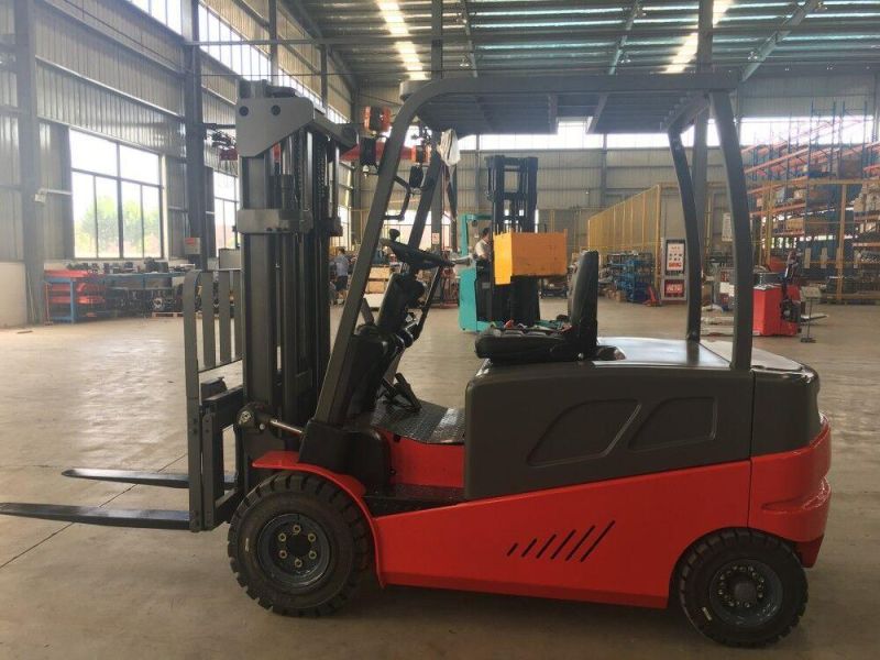 Chariot Elevateur 5m Triplex Mast 3t Electric Battaery Forklift with Side Shifter