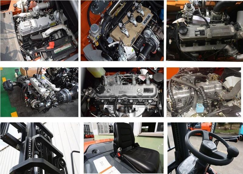 Diesel Forklift with Japan Isuzu/Yanmar/Mitsubishi S4s Engine (EURIII A)