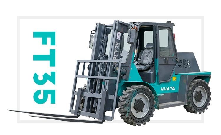 Huaya 2022 off Road Forklifts Diesel Price Truck China Forklift 4X2 New