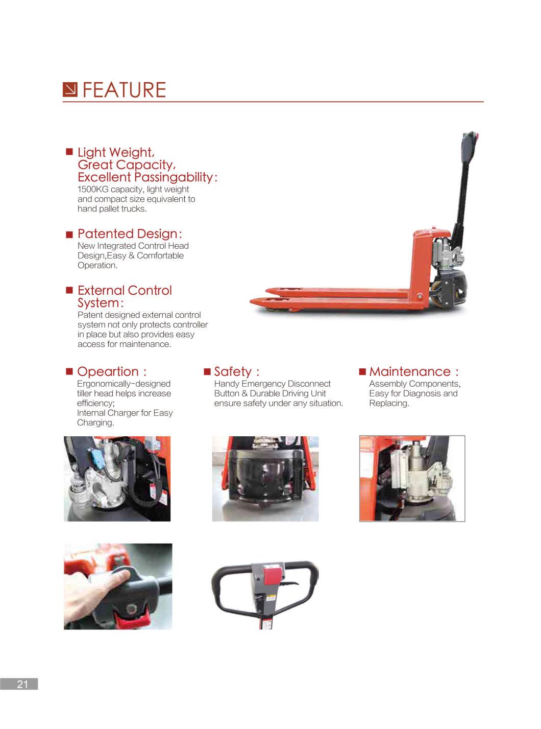 1300kg Electric Pallet Truck Semi Electric Pallet Jack Price (EPT20-13EHJ)