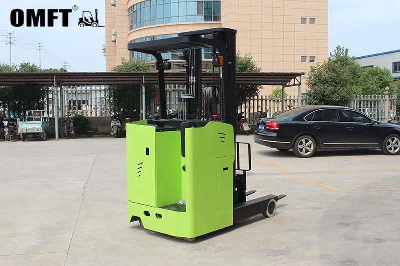 24V 1ton/1.5ton/2ton/2.5ton Stand-on or Seated Electric Reach Truck with Battery and Charger 3m 3.5m 4m 4.5m 5m 5.5m 6m Mast