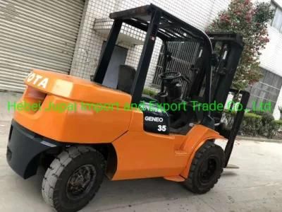 Used 3 Ton 3.5ton 5 Ton Toyota Diesel Forklift Truck Electric Stacker Lifting Equipment Electric Forklift for The Best Price