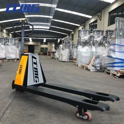 High Quality Ltmg Electric Hydraulic Trolley 2500kg Stacker Forklift Hand Pallet Truck