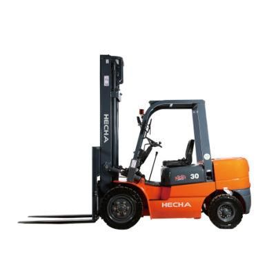 Hecha Diesel 3-Ton Forklift for Overseas Rental and Selling