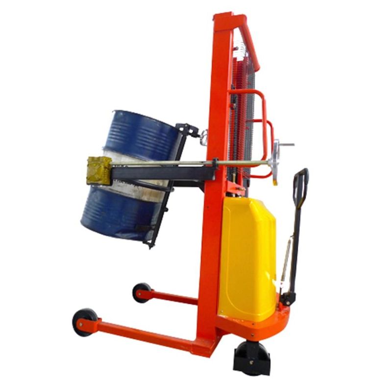 350kg Semi Electric Drum Lifter Stacker /Drum Dumper