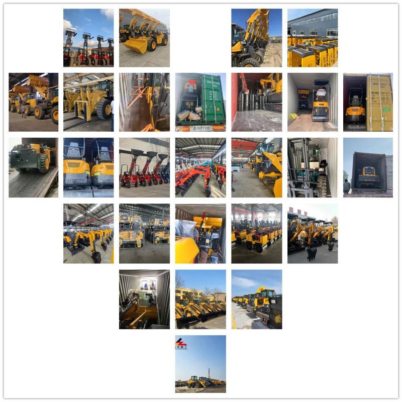 3/4/5/6 Tons Small Wheel Loader off-Road Forklift Fork Fork Four-Wheel Drive Lift Factory Wholesale OEM Customization