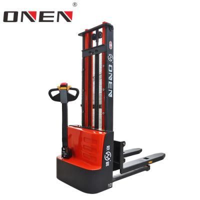 High Reputation Reusable 1000kg Warehouse Walking Electric Pallet Stacker Forklift