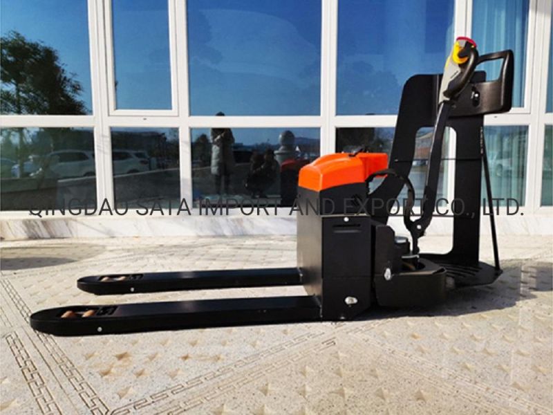 1.5 Ton Mini Electric Stand Drive Pallet Truck with Battery