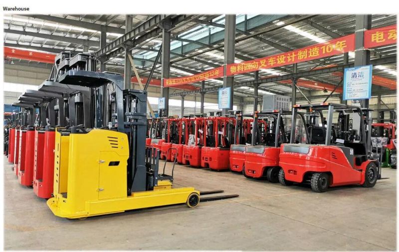1500kg Electric Battery Reach Truck Stacker with Three Mast