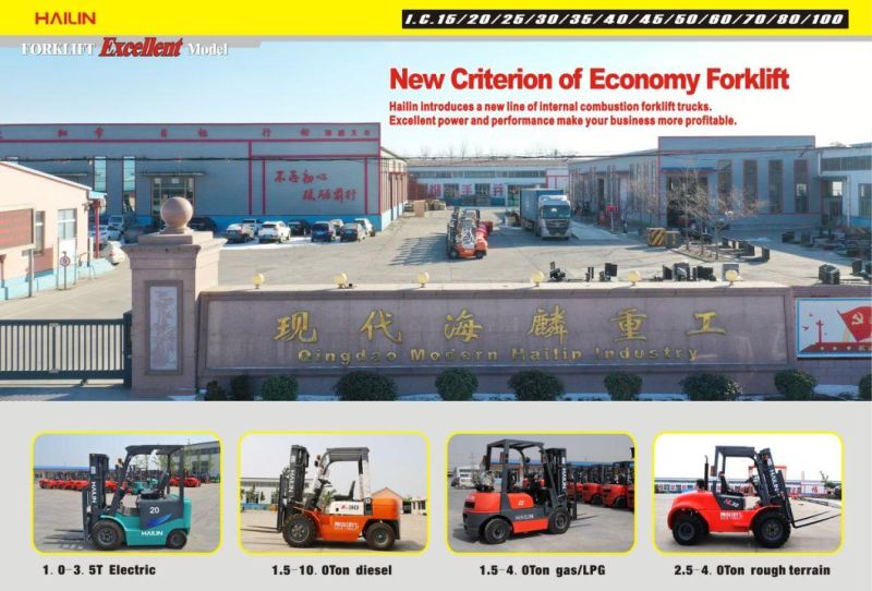 Hailin in Stock Factory Price Euro 3 Euro 5 EPA Diesel Forklift Truck 3.5ton Forklift with Japanese Engine Side Shift and CE