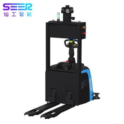 Cheap Price Electromagnetic Brake Laser Slam High Efficiency Automated Guided Forklift