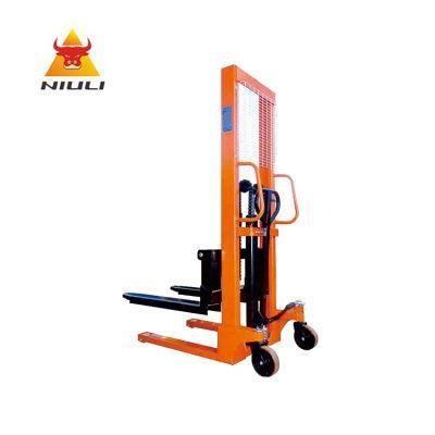 Niuli 1ton 1.6m Hand Pallet Truck Stacker Hydraulic Manual Forklift