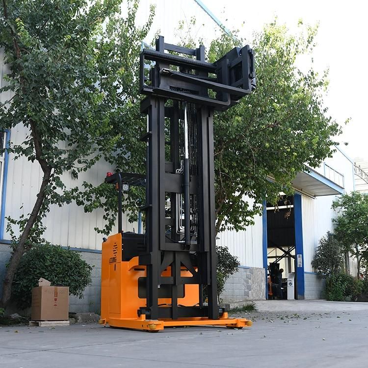 Ltmg Stand on Reach Forklift 1 Ton 1.5 Ton 2 Ton 3-Ways 4 Directions Electric Reach Truck with CE ISO