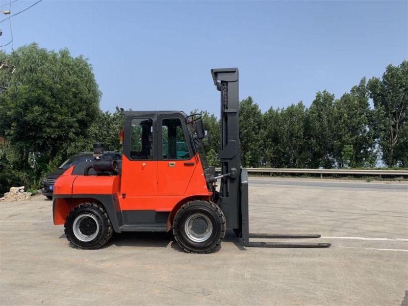 3/4/6 Four-Wheel Drive off-Road Forklift Lift Forklift Small Wheeled Forklift Construction Machinery Fork
