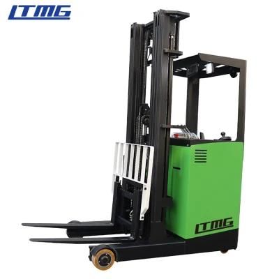 New China Electric Stacker 1.5ton Forklif 3 Ways Truck Forklift Stand up Reach